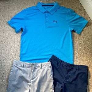 Under Armour Boys Youth 14/XL shirt & 2 shorts